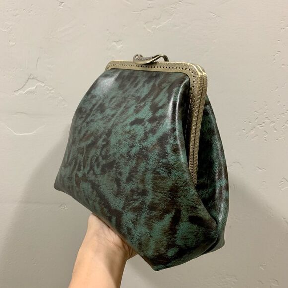 Vintage Handmade Genuine Premium Leather Push Lock Clutch/Shoulder Bag/Crossbody - Picture 12 of 16